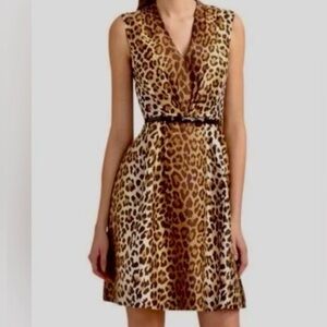 Kate Spade Silk Leopard Roxanne Dress 6
